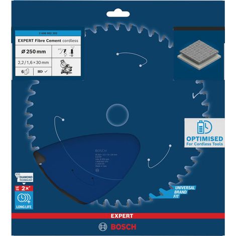 Bosch EXPERT Kreissägeblatt Fiber Cement, 250x2,2x30 mm, Z6