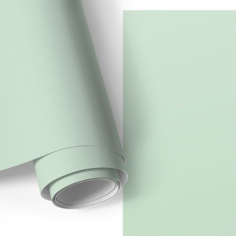 Klebefolie für Möbel - Möbelfolie - Selbstklebefolie - Küche folieren - Dekorfolie - Einfach zu reinigen - Mintgrün 75x150 cm