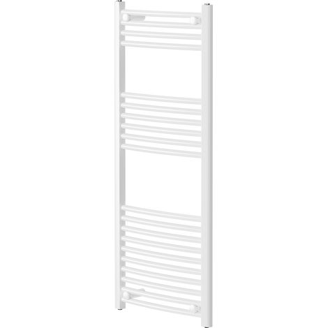 Marco White 1200mm x 500mm Curved Heated Towel Rail (1/5)