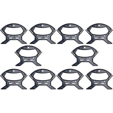 10 Kabelwickler zur Aufbewahrung und zum Aufwickeln von Drähten – 12,00 x 9,10 x 0,75 cm – Schwarz (1/4)
