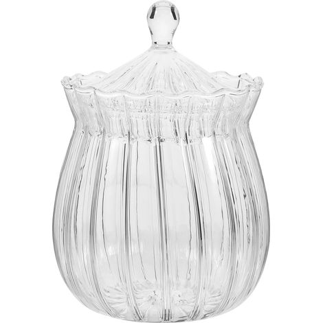 transparentes Zuckerglas, Bonbonglas aus Glas, originelles Teeglas, Teeglas mit Kaffeeblütentee, Aufbewahrungsglas für Trockenfrüchte und Snacks