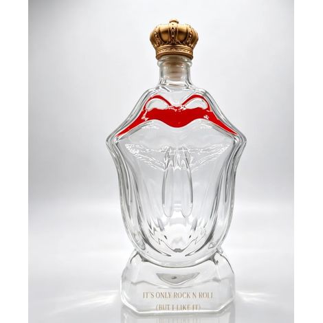 (A-330ml) Carafe à vin originale en forme de bouche, 330 ml, en verre borosilicate sans plomb, pour whisky et spiritueux. Idéale pour les bars et les fêtes. (1/5)