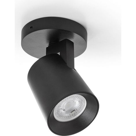 Proyector superficie tilt TEN GU10 7.50W Negro