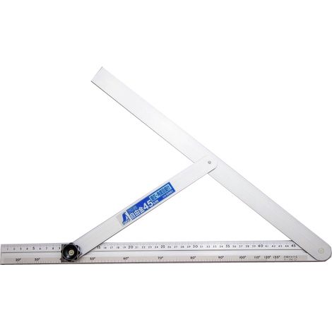 Équerre coulissante 450 mm en acier inoxydable – Précision de 0,1 mm – Surface chrome dur pour lisibilité optimale – Butée métallique robuste – Famex (1/2)