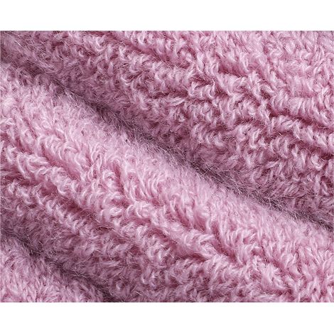 Abattant adulte pour WC 2 Pièces Housse de siège de toilette douce et chaude, confortable, extensible, lavable, universelle, convient pour l'hiver (rose)-RAPANDA (1/3)