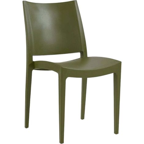 Chaise FLORIA en polypropylène style contemporain pour extérieur