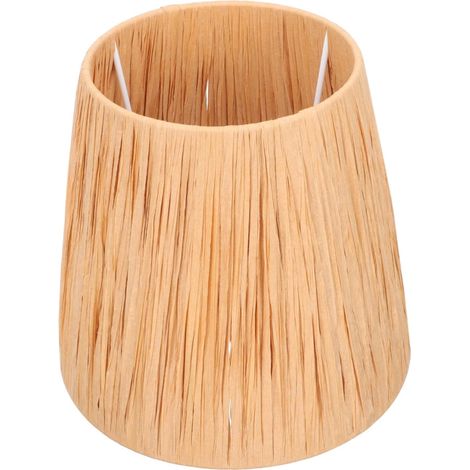 Abat-jour - Papier Raphia - Pour Lampe de Table Lampadaire Suspension Plafonnier - Décoratif Moderne - 1 Pièce