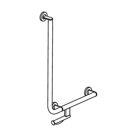 HEWI 900.22.11060 Poignée d'angle DC, d:32/32, PRH, A1:750 (1/2)