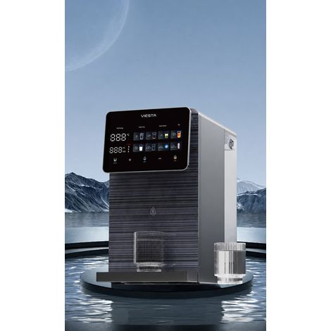 VIESTA CT130 sistema de ósmosis inversa de sobremesa con función de agua caliente – Purificador de agua RO con UV, indicador TDS, control táctil y sistema de filtración de 3 etapas (1/5)