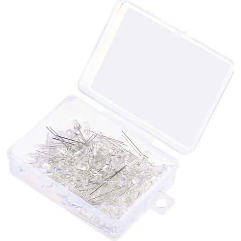 TRU COMPONENTS LED bedrahtet Kaltweiß Rund 5 mm 19000 mcd 30 ° 20 mA 2.7 V, 3.4 V (1/4)