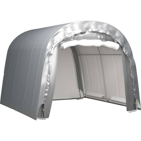 vidaXL Carpa de almacenamiento acero gris 300x300 cm (1/5)