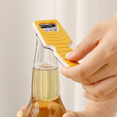 Abridor de botellas magnético para refrigerador con forma de gato, abridor creativo de cerveza y vino, accesorio magnético decorativo para cocina y bar, uso doméstico