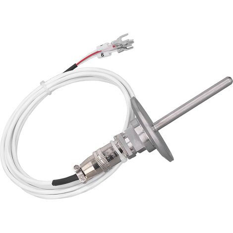 Connecteur rapide PT100 6 mm de diamètre, 60 mm de longueur, fiche aviation, câble en fer galvanisé de 2 m avec connecteur détachable, capteur de température étanche en acier inoxydable à dégagement r (1/5)