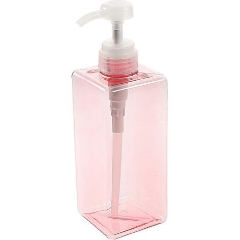 650 ml wiederbefüllbare quadratische Pumpflasche für flüssige Handseife, Shampoo, Duschgel und Gesichtsreiniger - M (1/4)