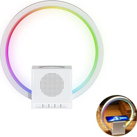 ENCEINTE RECHARGEABLE LAMPE LED RVB CHARGE SANS FIL RADIO BLUETOOTH 258 (1/5)