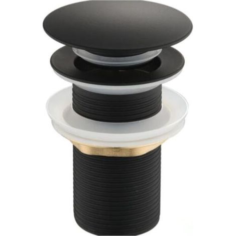 Bonde de Lavabo Pop Up, Bonde Lavabo Sans Trop Plein, Salle de Bain pour Vasque Salle de Bain avec Un Trou de 1/4" (1/5)