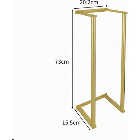 Porte-serviettes mural en acier inoxydable pour salle de bain, peut contenir 6 draps de bain et serviettes à main (doré) (1/5)