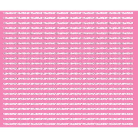 Adesivi numerici autoadesivi da 3 mm, rosa lucidi (1/3)