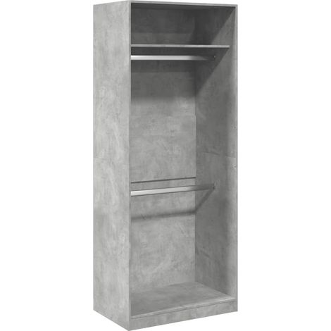 Maison Exclusive - Armadio Grigio Cemento 80x50x200 cm in Legno Multistrato