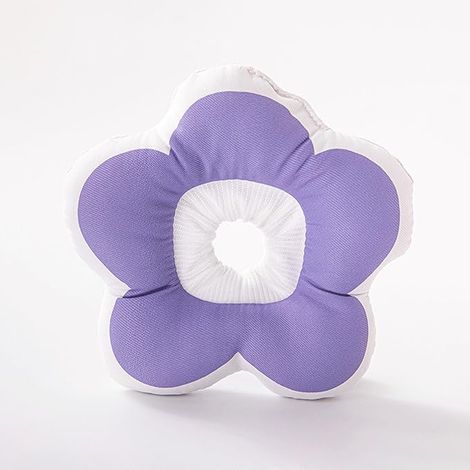 Collier Chat Ajustable,Collier Rééducation Chat Floral Cône de Collar,Collar Élisabéthain Chats et Petits Chiens Post-Opératoire et Blessures (Taro Violet, M) (1/5)