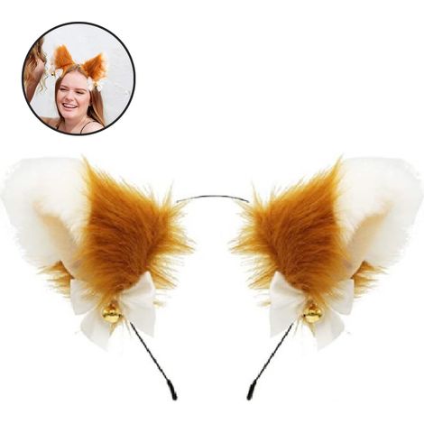 Headband Oreilles De Chat - Fourrure Synthétique Douce - Élastique Réglable Pour Adultes Et Filles - Idéal Fêtes Et Cosplay - 1 Pièce (1/5)