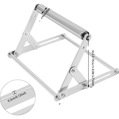 Support de scie sur table, hauteur réglable, compact et portable, Argent (1/2)