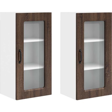 Maison Exclusive - Pannello lavastoviglie Kalmar 2 pcs Rovere Marrone