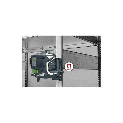 Laserliner 036.24 Support aimanté 1/4 Adapté pour (marque de niveaux) Laserliner
