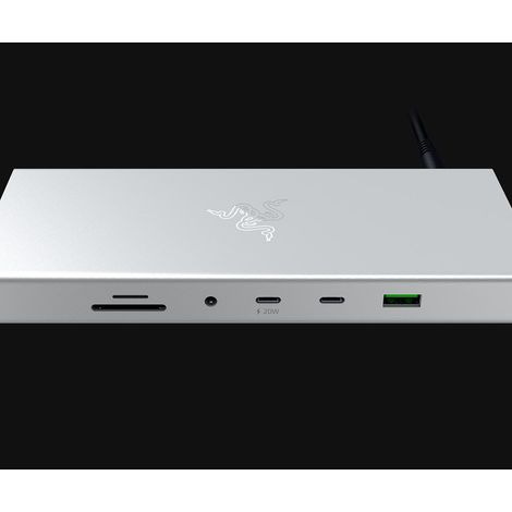 Razer USB 4 Dock USB tipo-C 10000 Mbit/s Argento