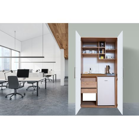 Cucina Cucina da ufficio Minicucina Cucina singola Rovere bianco Peter 104 cm Respecta (1/5)