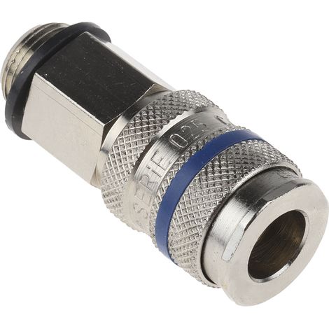 Raccord rapide pneumatique RS PRO, Filetage vers Mâle G 3/8 Mâle 3/8pouces CEJN 320, JWL 520, JWL 530, Parker PEF, ( Prix pour 1 ) (1/3)