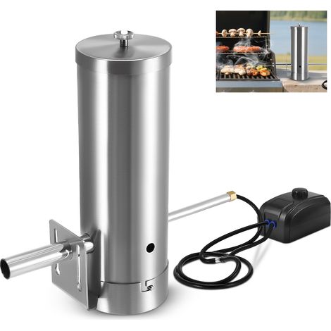 Générateur de fumée à froid pour fumoir, à commande électrique, équipé d'une pompe en acier inoxydable, accessoire de fumage compact permettant 3 à 4 heures de fumage en continu