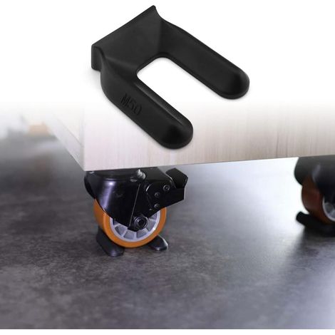 Lot de 6 coupelles antidérapantes pour roulettes de meuble, patins en caoutchouc M50 anti-glisse pour lit et canapé