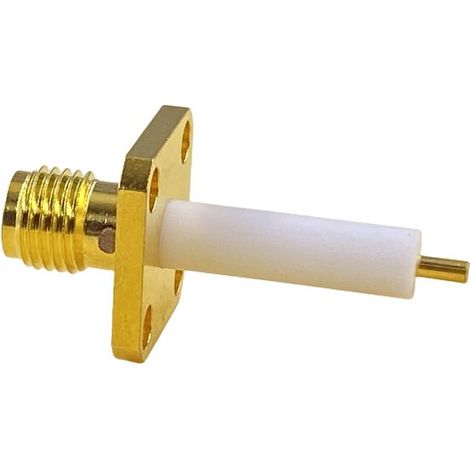 Connecteur SMA RS PRO Femelle Droit, raccordement Fileté 50O Montage sur Platine ( Prix pour 1 )