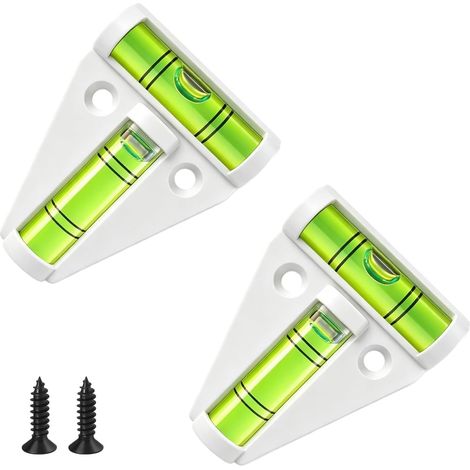 2PCS Mini Spirit Level, Small Magnetic Spirit Level, Lightweight, Caravan Accessories, Suitable for Motorhomes, Furniture, Caravans, Photo Frames, Tripods (1/5)