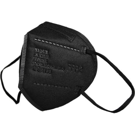 Gima Mascherina Filtrante FFP2 Value&Safe, 5 Strati, Colore Nero, Ergonomica, Pieghevole, Antipolvere, Elastici Flessibili ed Estensibili, DPI Classe III, 20 Unità in Bustine Singole, GB,FR,IT,ES,PT (1/5)