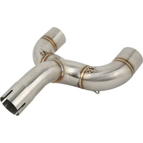 Tuyau d'échappement double central de remplacement en acier inoxydable pour moto BENELLI 600 (1/5)
