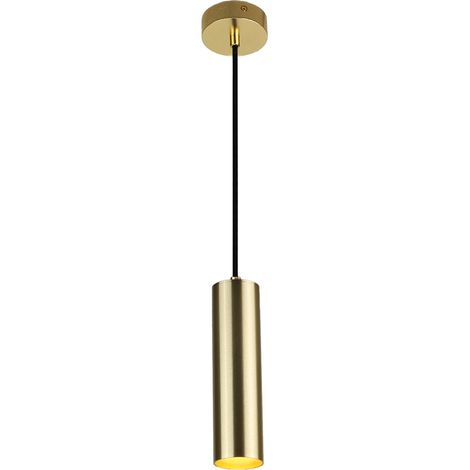 Plafonnier minimaliste aluminium doré  GU10 Ø20 cm