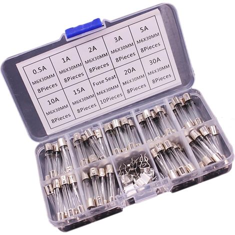 72 fusibles à tube de verre à fusion lente kit d assortiment (1/5)