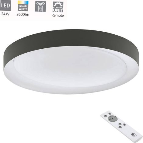 Plafonnier Laurito blanc gris blanc, blanc Ø: 49cm DIMMABLE 3000-6500K (1/5)