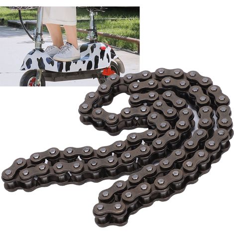 Chaîne en acier robuste 76 maillons 25H pour pièces de rechange de trottinette électrique (1/5)