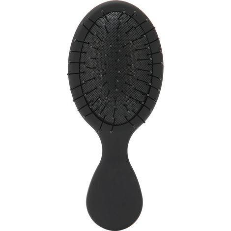 Brosse à cheveux lissante à coussin d'air portable, peigne chauffant noir pour coiffage, outil de lissage professionnel, brosse thermique de voyage. (1/5)