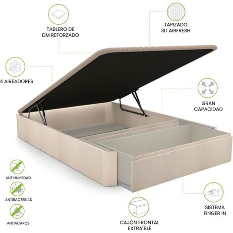 Canapé Luxury Max 3D Artic 135x190 (1/5)
