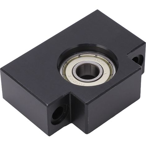 Support de bout de vis à billes en acier carbone, remplacement compatible SFU1605 SFU1204, palier de fixation pour axe linéaire, kit d'appui robuste. (1/5)