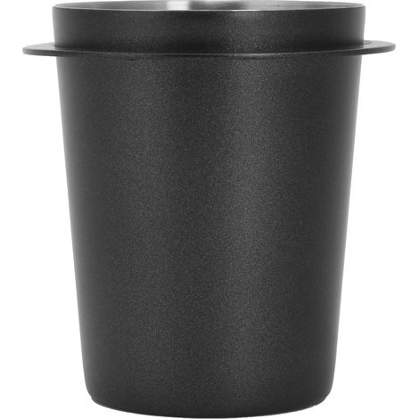 Doseur à café 58 mm en acier inoxydable, poignée pour machine à café, accessoire de dosage, noir