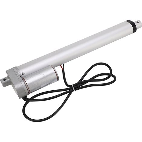 Mini actionneur électrique linéaire 750 N 250 mm 12 V pour moteurs, applications agricoles extérieures, robotique, domotique, blanc, avec télécommande. (1/5)