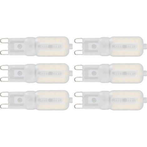 Ampoule G9 à intensité variable, Protection des yeux, économie d'énergie, 5W, 22 LED, petites ampoules pour plafonnier de bureau, 6 pièces, naturel, 220V (1/5)