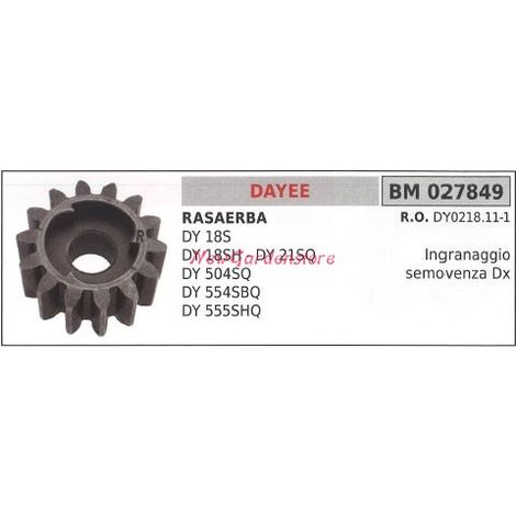 Selbstfahrendes Radzahnrad rechts DAYEE Rasenmäher DY 18S SH 027849