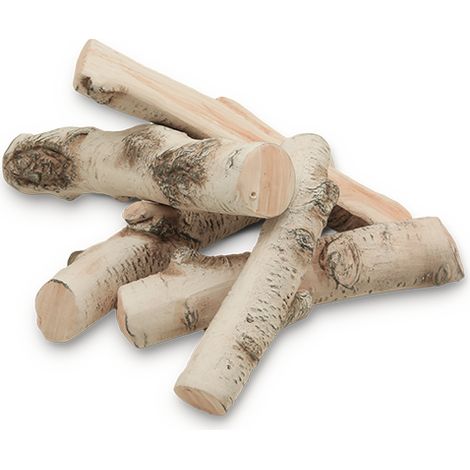 Hitze Keramische Holzscheite für Biokamine SET 2 Zubehör Bio-Kamine