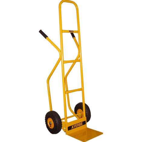 AYERBE - 580535 - Carretilla AY-230-AGR con Ruedas Neumáticas - Especial para Cajas - 230 Kilos de Carga (1/3)